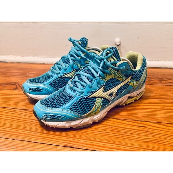 Mizuno Wave Elixir 6 Teal Running Shoe - Picture 1 of 8